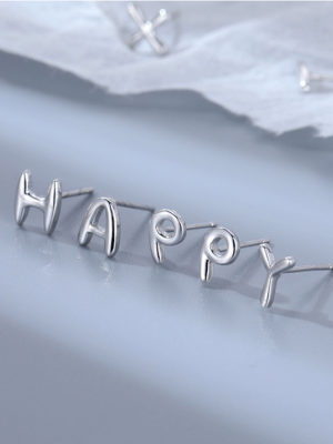 Alphabet Letter Stud Earrings