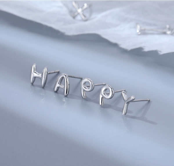 Alphabet Letter Stud Earrings