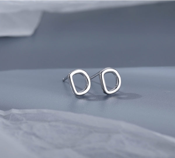 Alphabet Letter Stud Earrings - Image 5